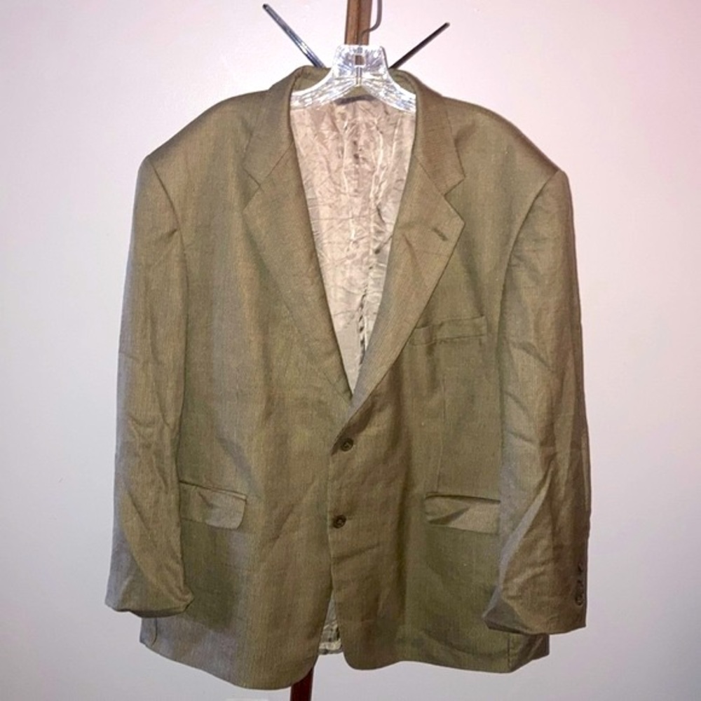 Stafford Executive /Mens Brown Tweed Blazer/Sports Jacket - Size 46S